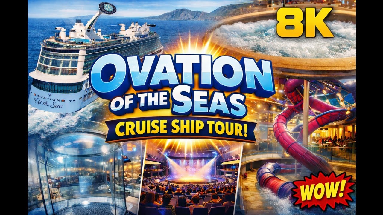 Ovation of the Seas Cruise Ship Tour 8K | Royal Caribbean Quantum Class Experience