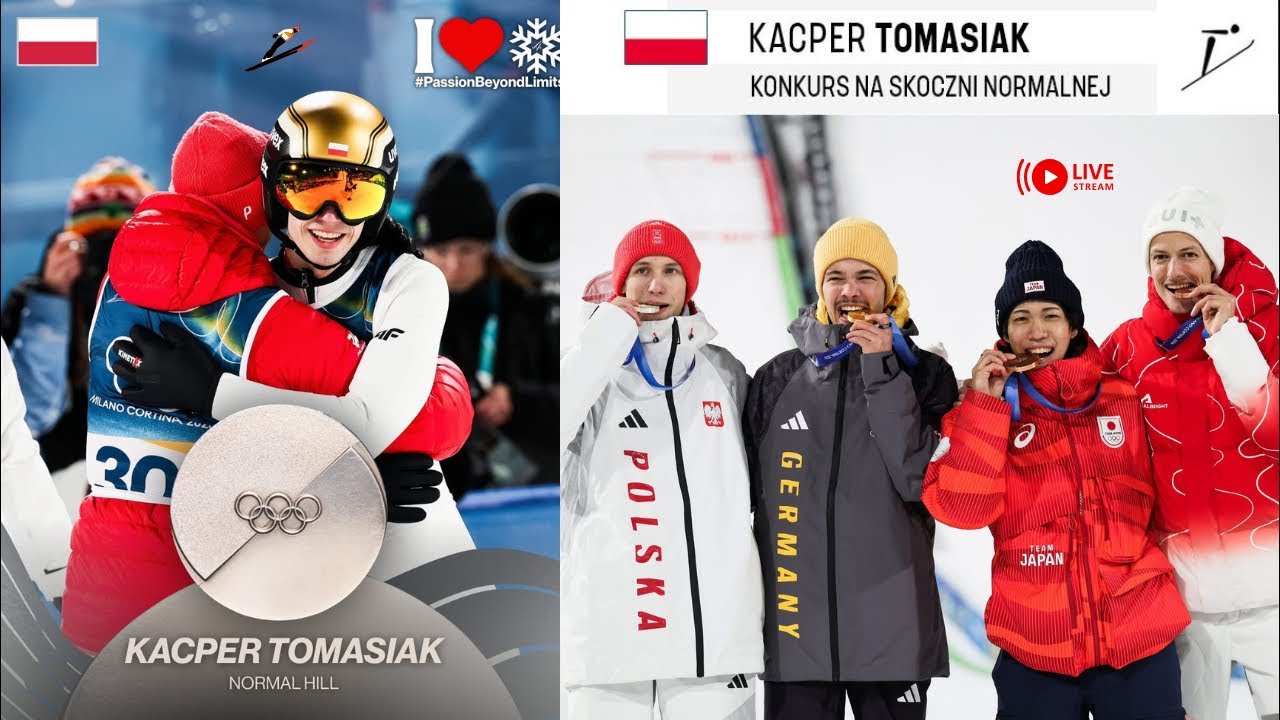 KACPER TOMASIAK SREBNYM MEDALISTĄ IGRZYSK OLIMPIJSKICH!| #skokinarciarskie  #milanocortina2026