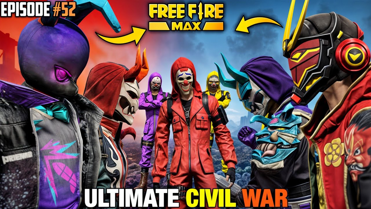 GTA X FREEFIRE :BLOODMOON'S ARMY CIVIL WAR FT. YELLOW CRIMINAL KIDNAPPED 🔥 -S3E08