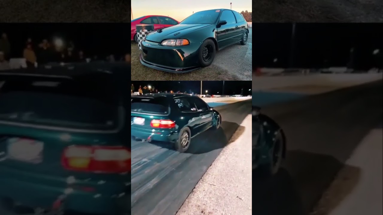 Crazy Honda Civic EG Track Car Goes Mad, Does Insane Burnout And Pull!
