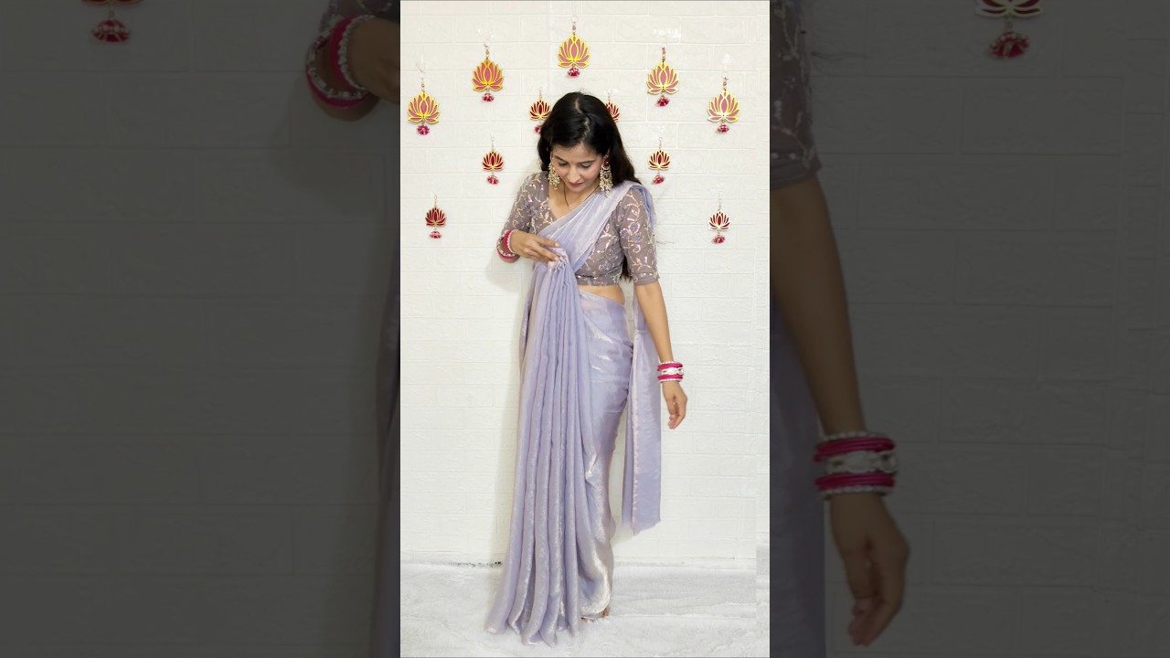 Easy saree draping tutorial for beginners #saree #rekhamishra #sareewearing #sareedraping