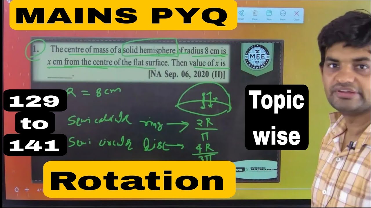 Complete PYQ on Rolling Motion (Q.129&ndash;141) | Rotational Motion JEE Mains | Most Important Questions