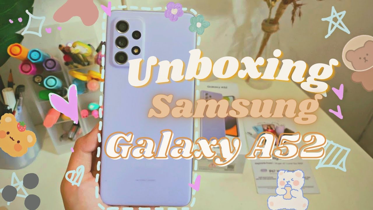 Aesthetic Unboxing Samsung Galaxy A52 🧚‍♀️ – Camera Test, Water Test 💜 | ID - ENG