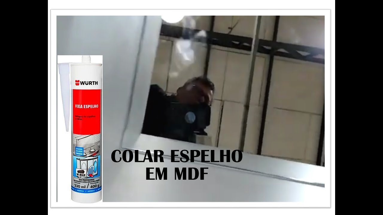 como COLAR ESPELHO no MDF em MARCENARIA❓  Vídeo 327.