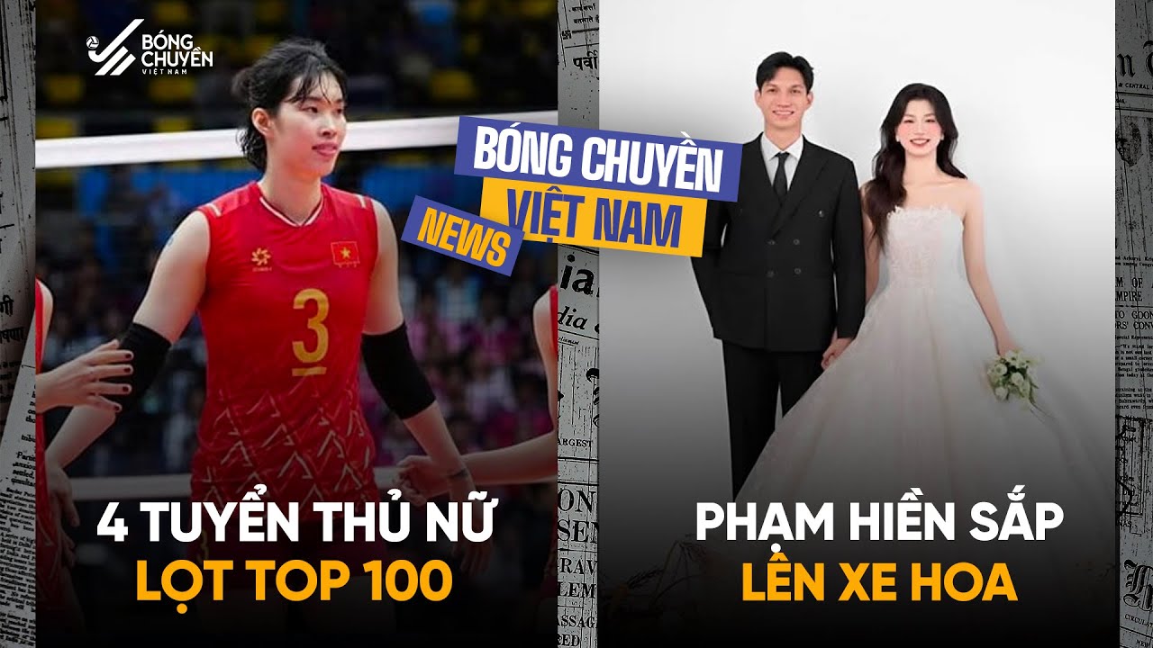 Tin bóng chuyền: 4 tuyển thủ nữ Việt Nam lọt top 100 xuất sắc nhất, Phạm Hiền sắp lên xe hoa