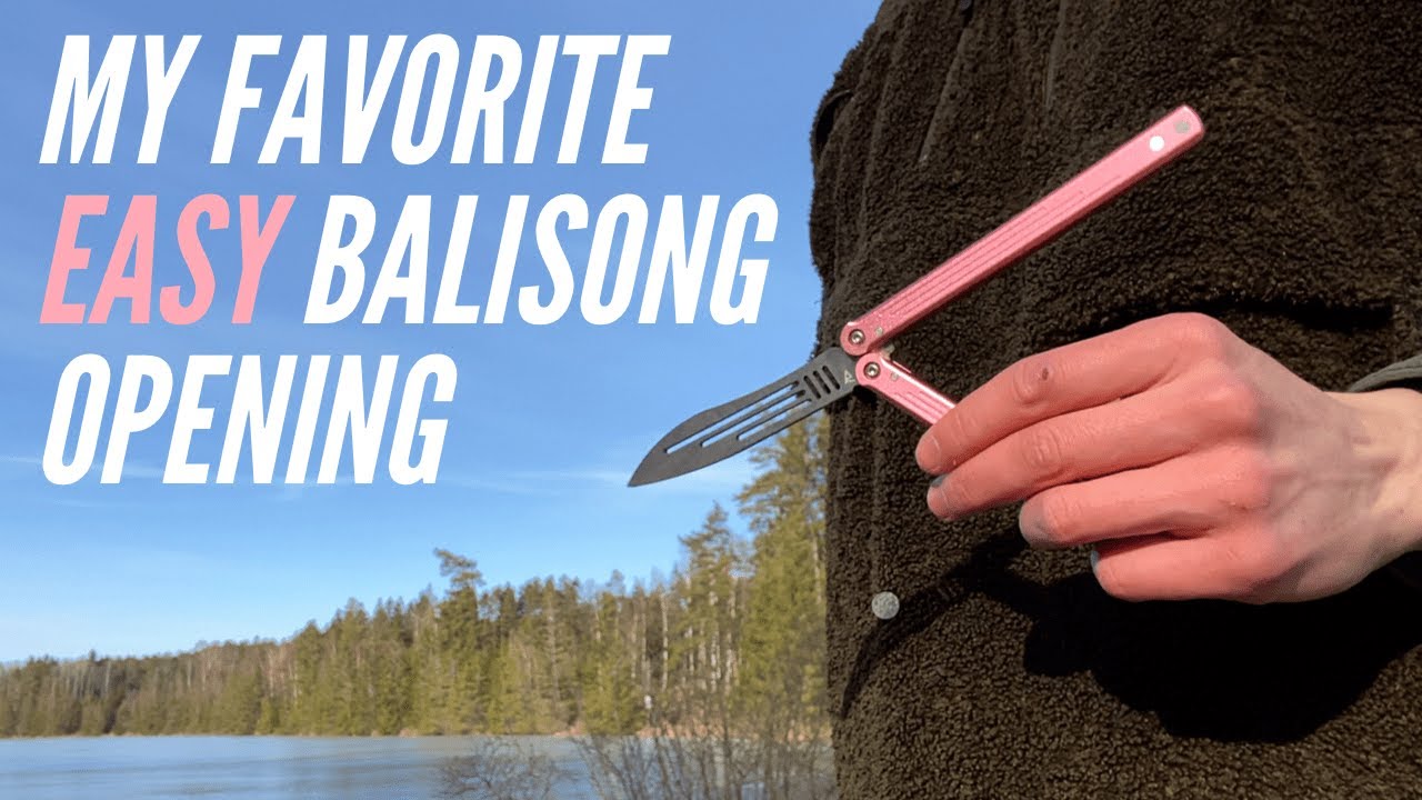 My Favorite Easy Balisong Opening (Shortened Fan Opening) Butterfly Knife Trick
