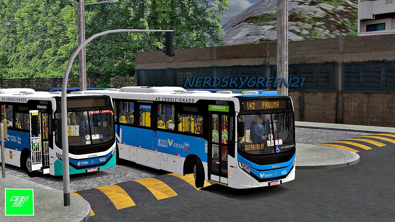 [OMSI 2] LANÇAMENTO Caio Apache Vip V mb of-1721L Bluetec 5 AC Padrão Verdun by FelpG & Ian Santos