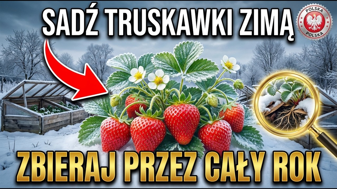 Sekret sadzenia truskawek i zbierania ich przez cały rok
