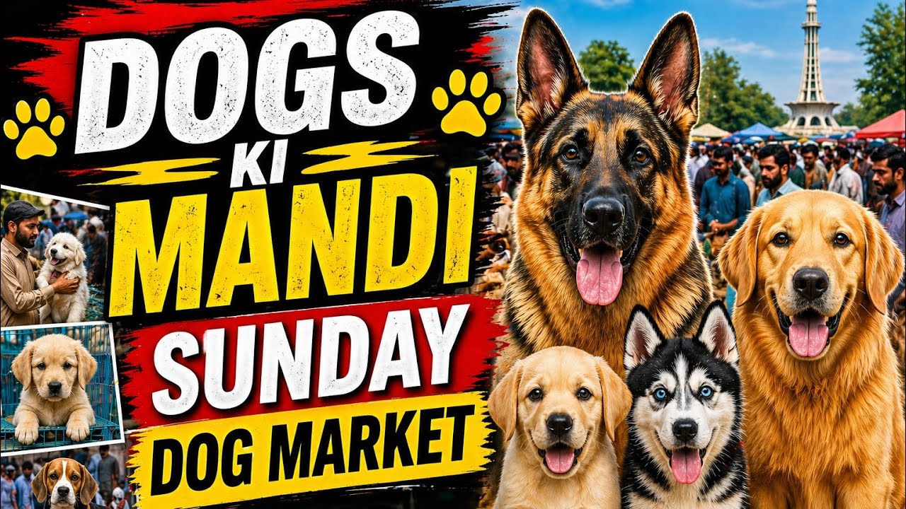 Sunday Dog Market Lahore | Dogs Ki Mandi Tollinton Market Lahore | Lahori Dog Market | 26 April 2026