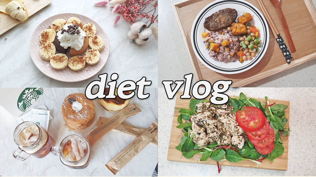 [Eng sub, DIET VLOG] 다이어트 식단 레시피ㅣ다이어트 식단 일기ㅣ다이어트 식단 브이로그 ㅣ그릭요거트ㅣ비건빵ㅣ다이어트빵ㅣ저칼로리 도시락ㅣ홈카페