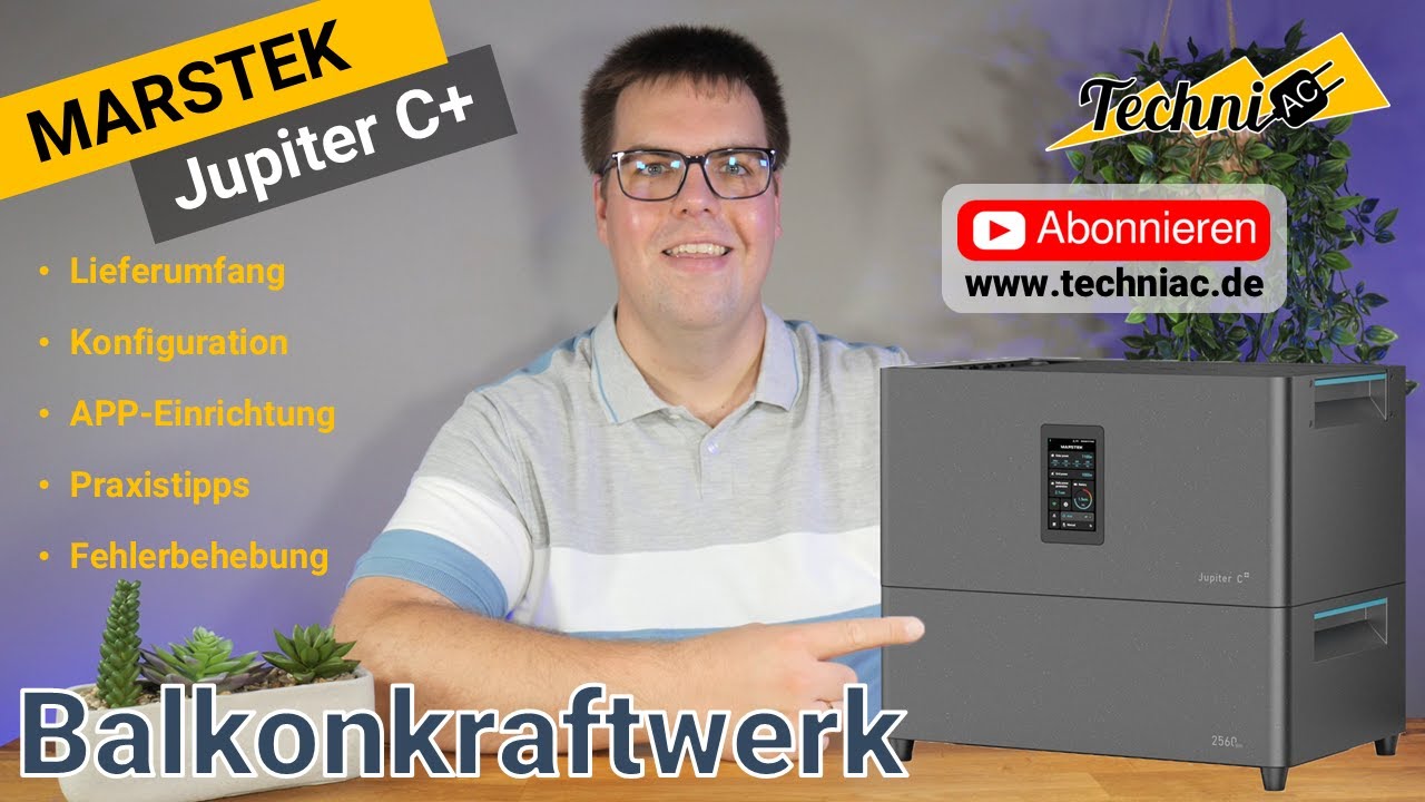 MARSTEK Jupiter C+ – All-in-One Balkonkraftwerk mit Speicher – Techniac