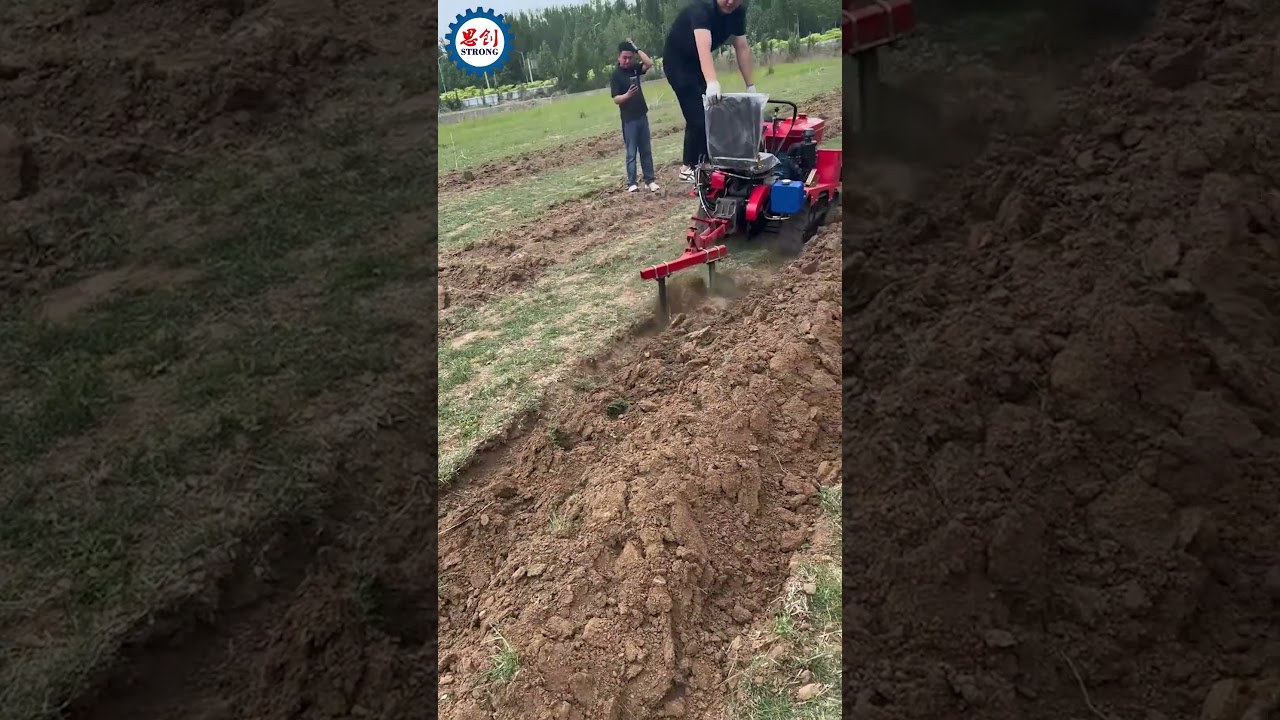25HP Mini Crawler Tractor with Plow Ploughing Machine
