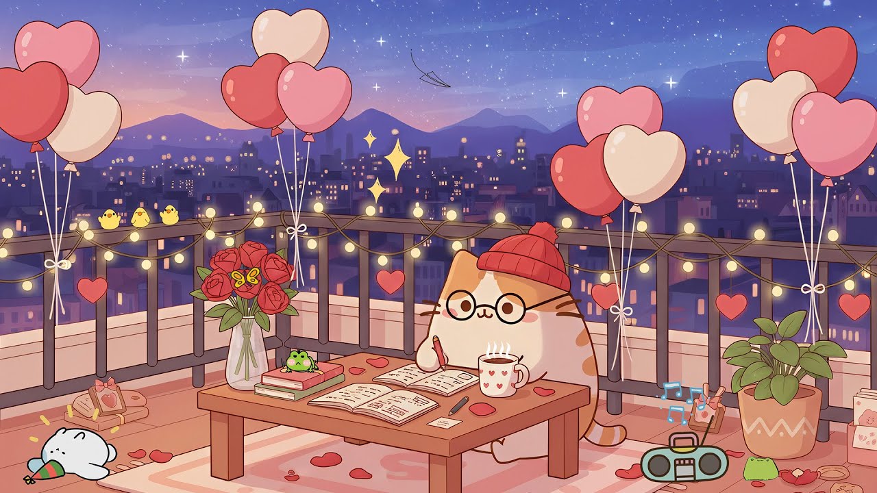 Mochi Pink Balcony🌸 Relaxing Lofi Music for Study & Focus 📚 Chill Beats to Unwind ✨