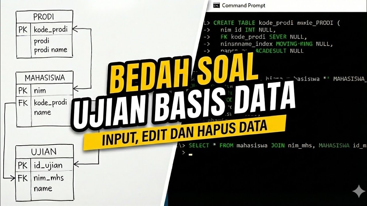 Praktek SQL: Menyelesaikan Soal Cerita Database Kampus (Input, Edit, Hapus Data)