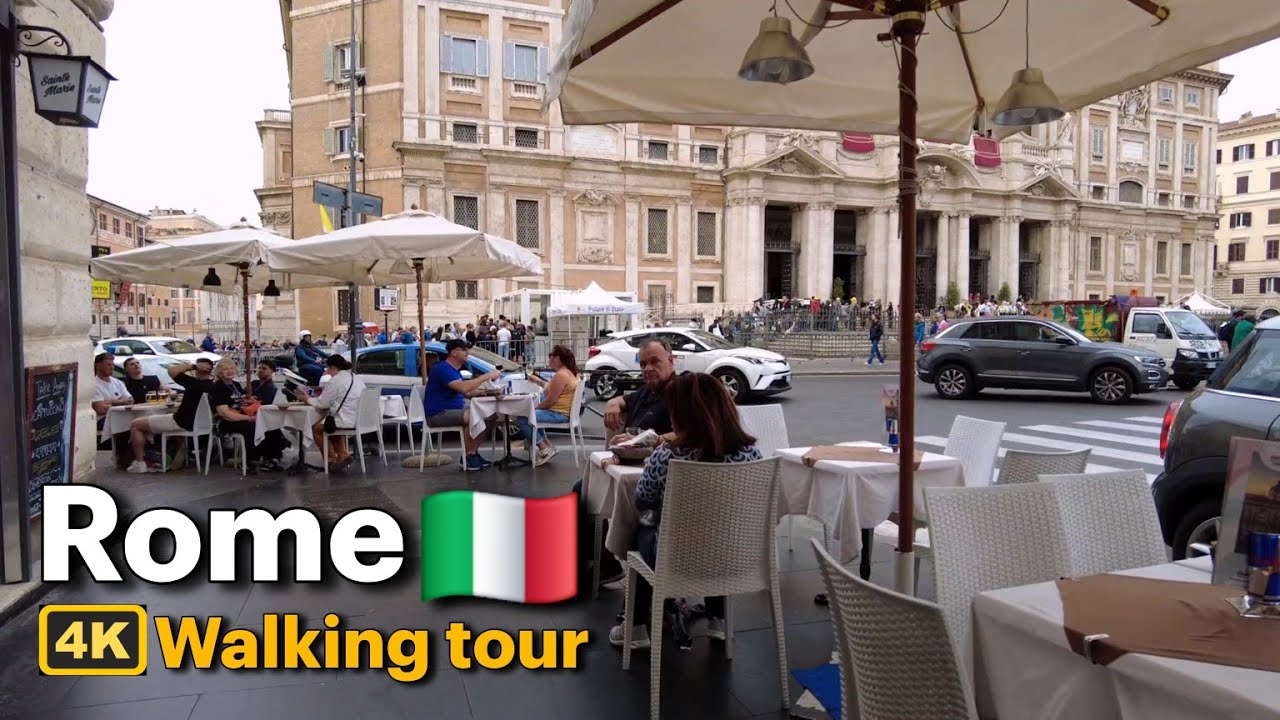 Rome Walk 🇮🇹 | From Piazza Vittorio to Termini (4K)
