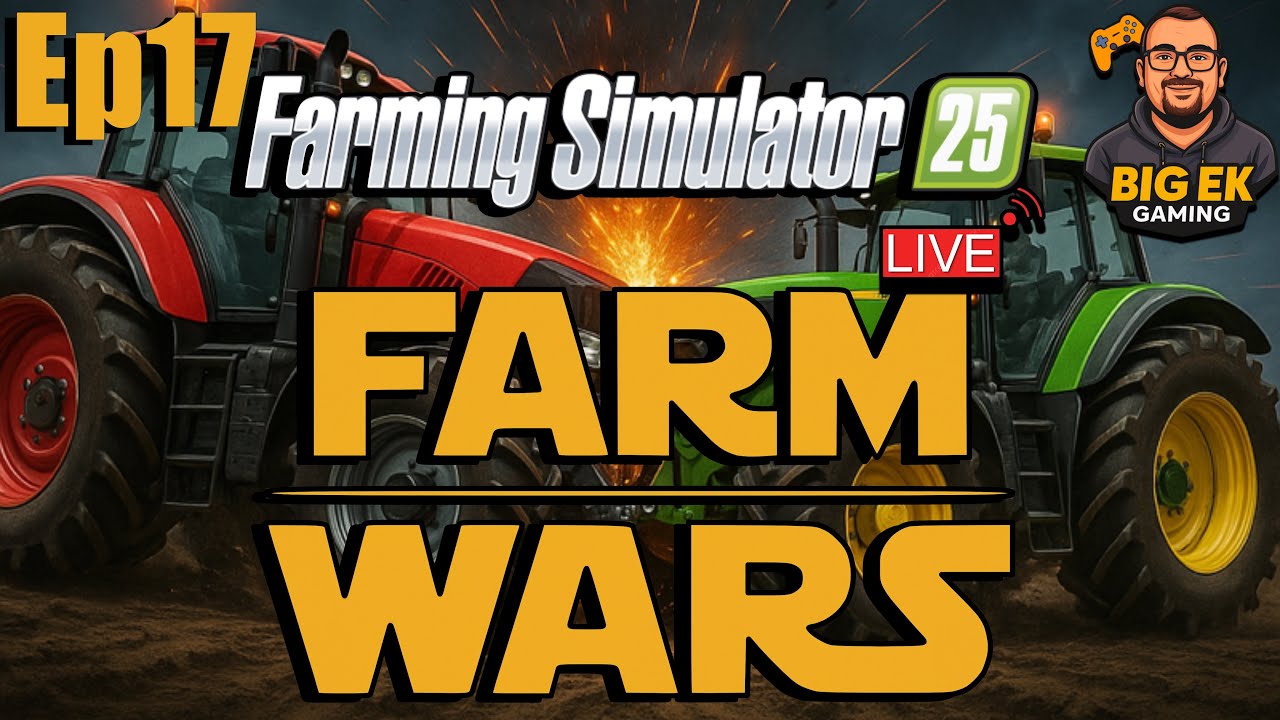 🌾 Ep17 FARM WARS RETURNS! | Farming Simulator 25 vs @ObsidianGamingTv  -  Who Will Win?! #FarmWars