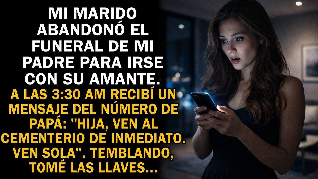 A las 3:30 AM llegó un mensaje del número de mi padre muerto: “Ven sola al cementerio”...