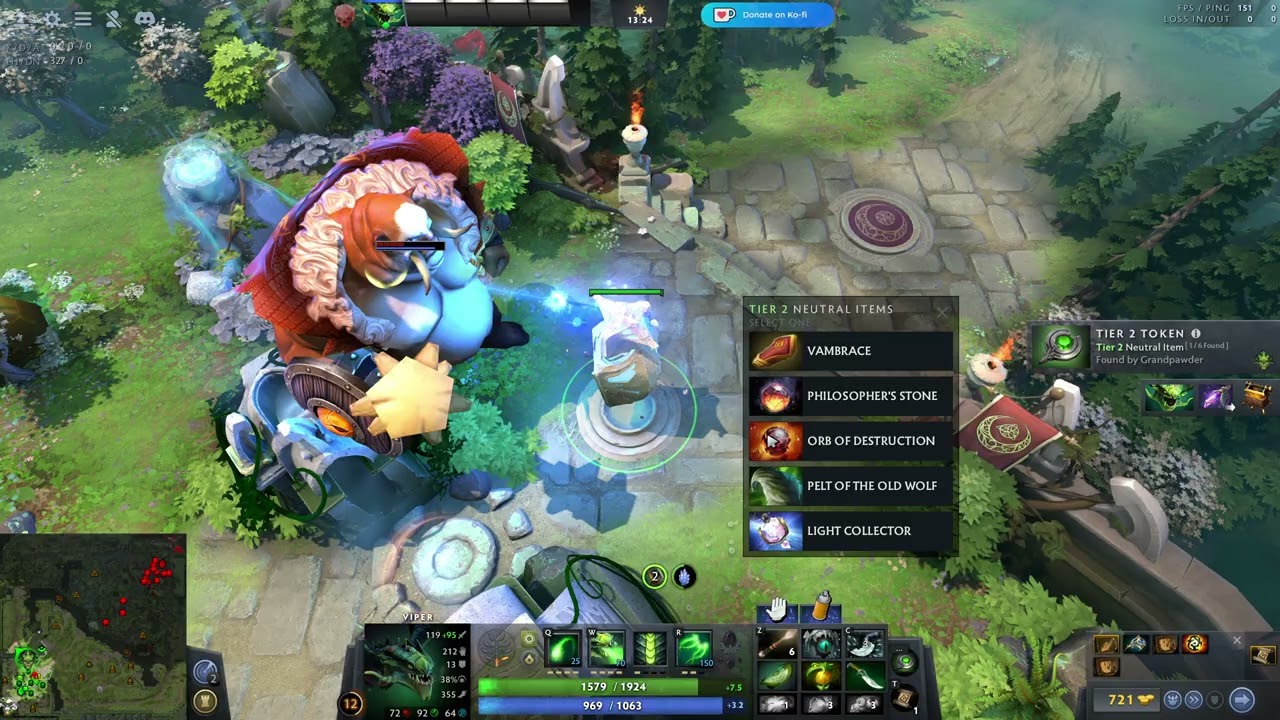 Dota 2 Horde Mode: Viper, Solo win, Ultra 3p, no deaths, v2.33 - Poison in your eye!