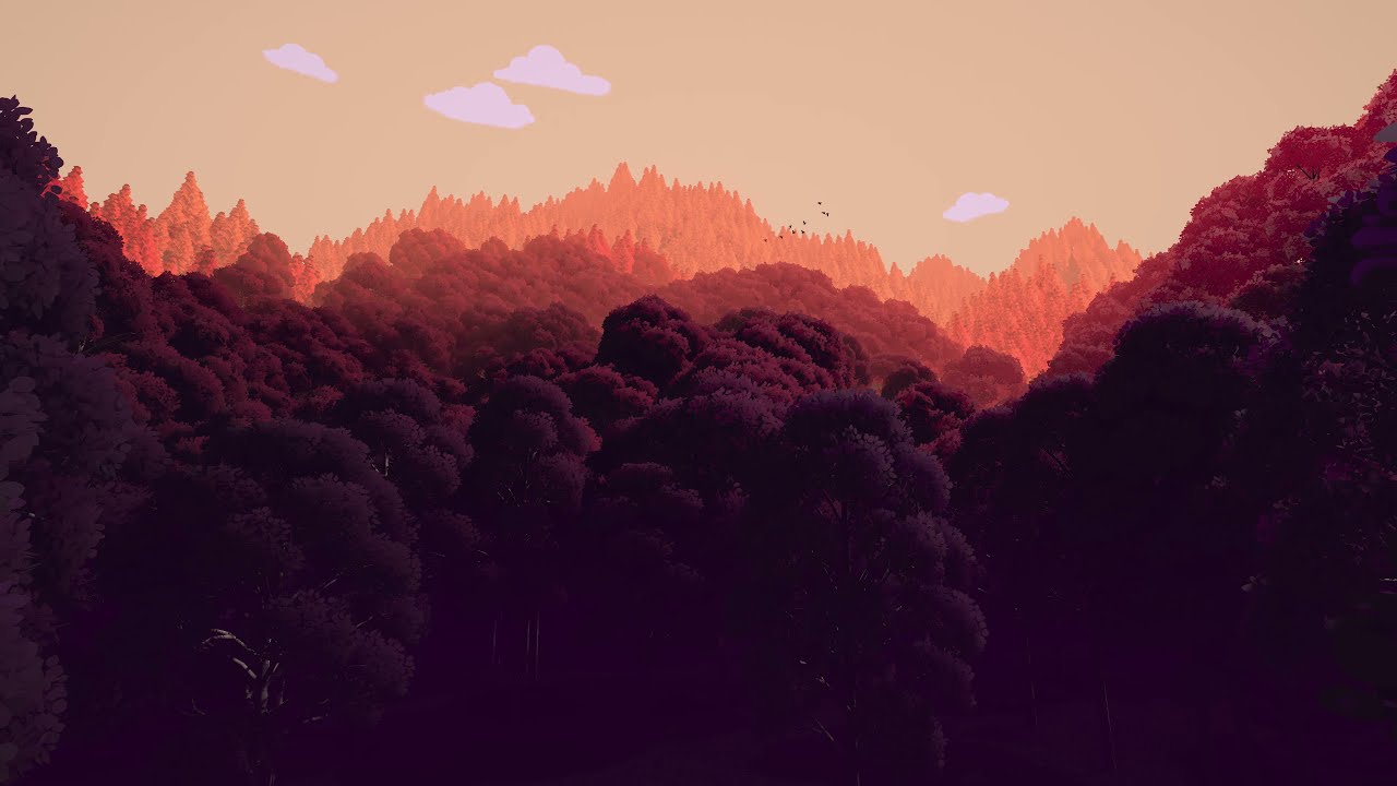 Colorful 3D Nature Art inspired by Olly Moss (Unity + Amplify Shader)