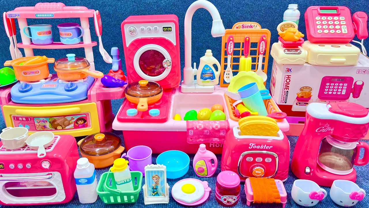 10 Minutes Satisfying with Unboxing Automatic Kitchen Appliance Playset ASMR | Review Toys
