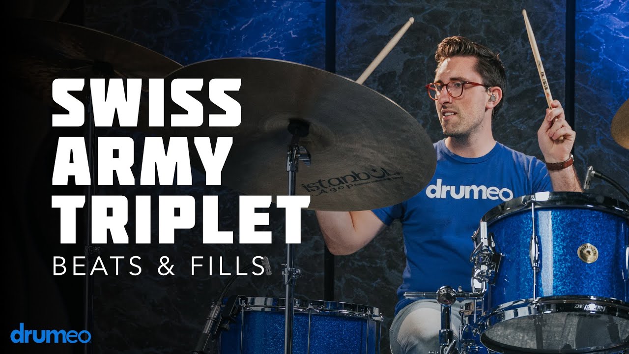 How To Play A Swiss Army Triplet On The Drums - Drum Rudiment Lesson