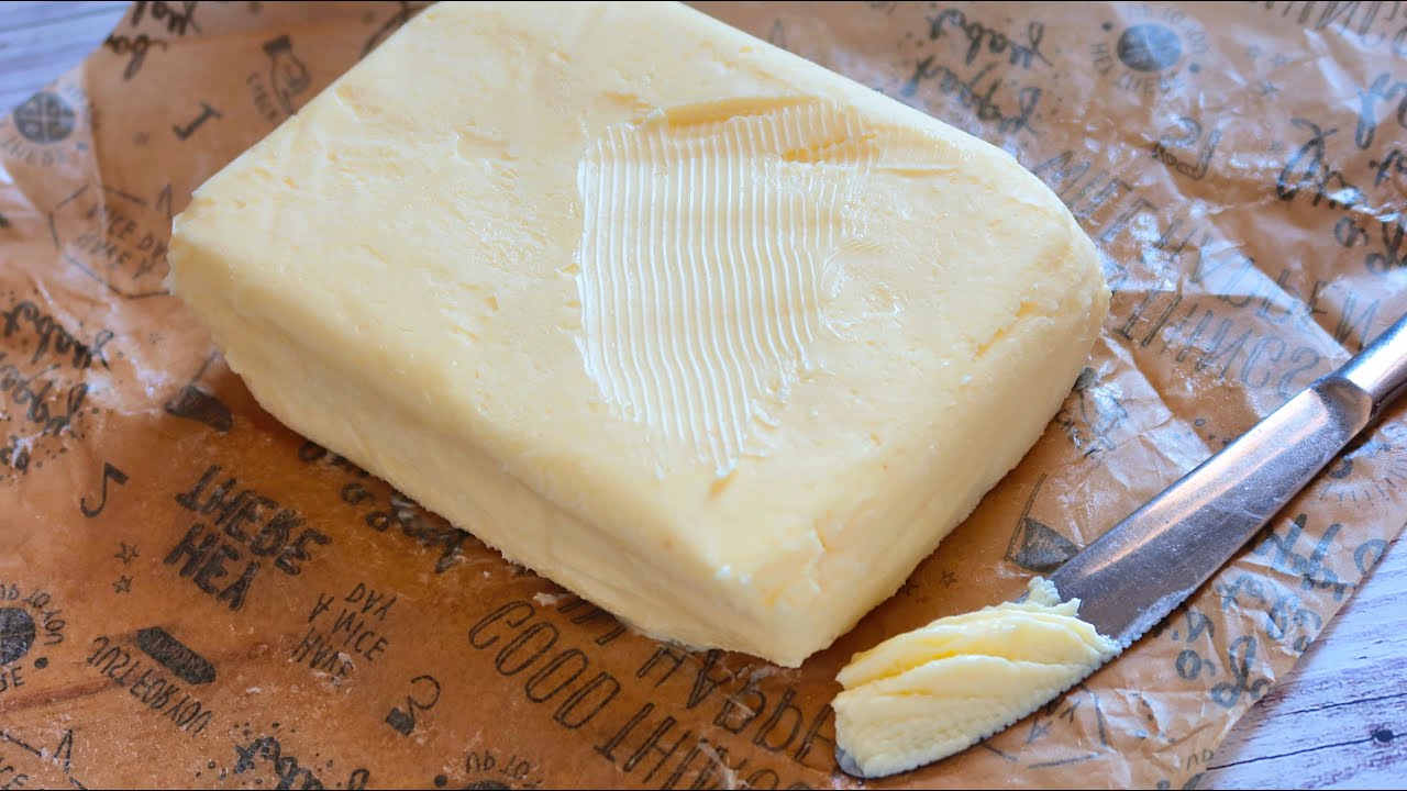 Cómo hacer mantequilla casera con 1 solo ingrediente