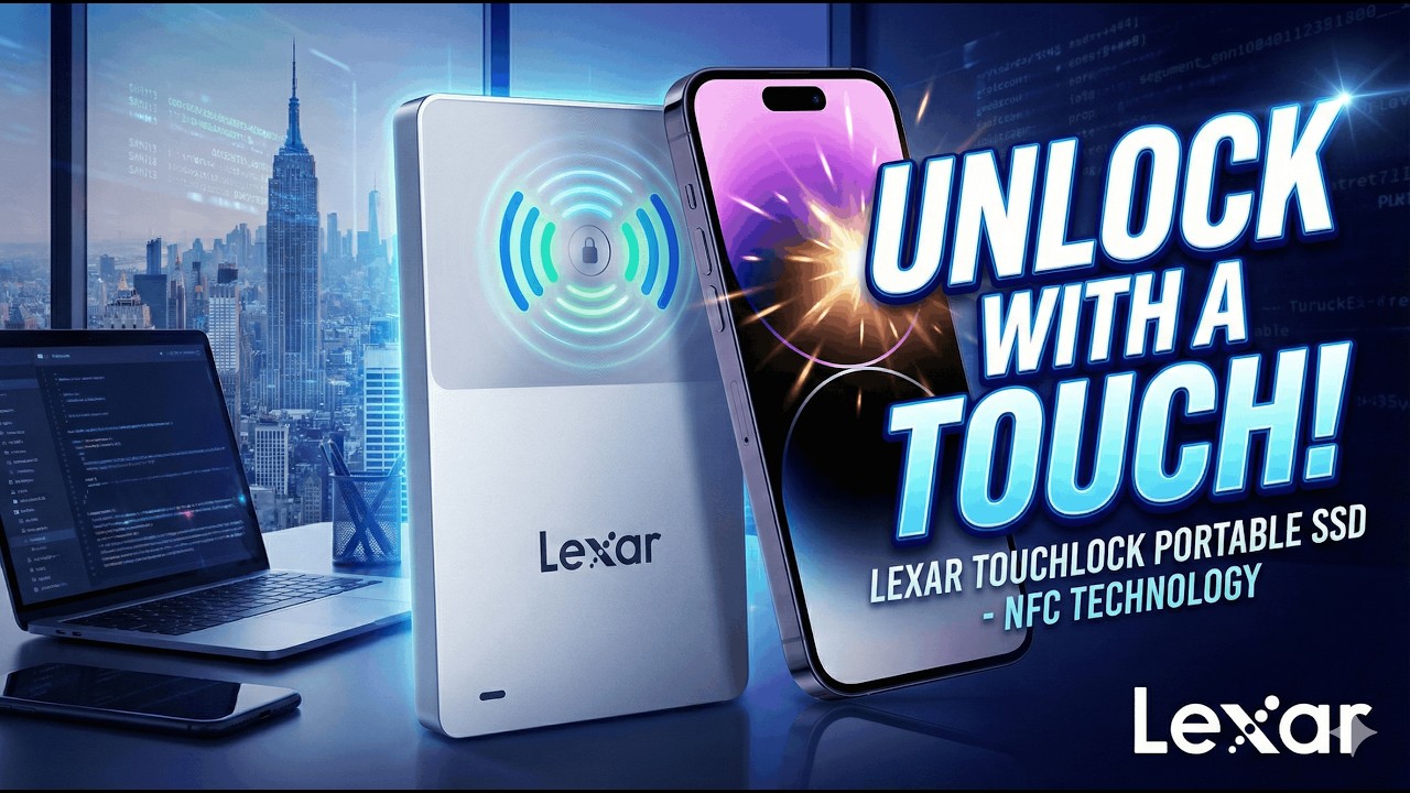 Портативный SSD-накопитель Lexar TouchLock — этот SSD поддерживает разблокировку по NFC?!