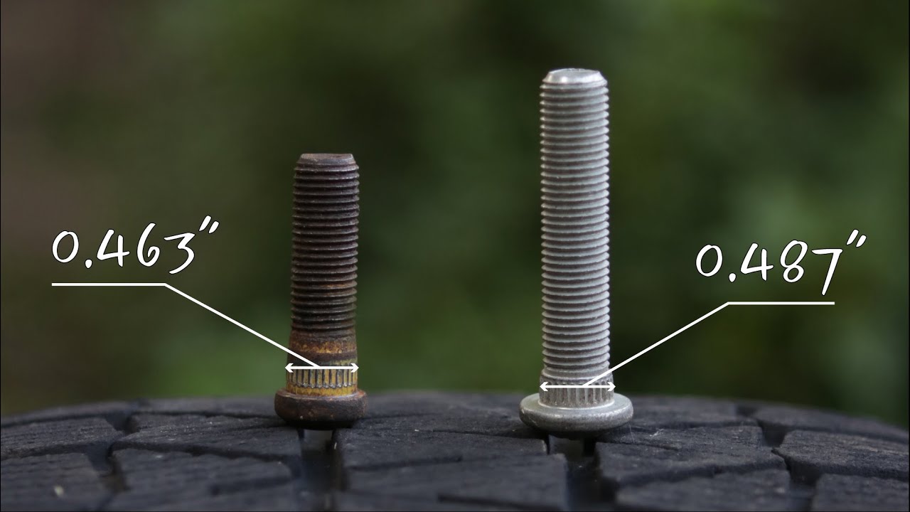 How I install longer studs with bigger knurl diameter