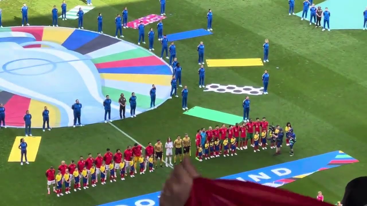 Portugal & Türkiye National Anthems at EURO 2024 (Dortmund, Westfalenstadion)
