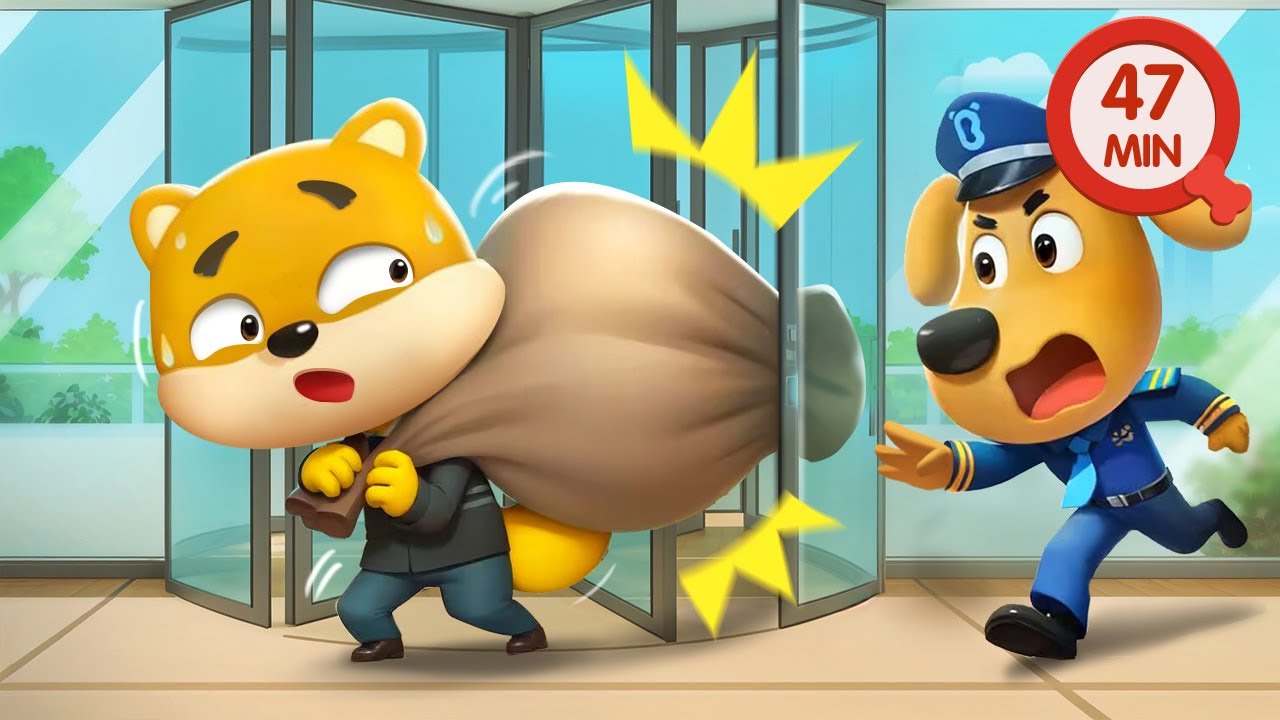 Revolving Door Safety | Safety Tips | Kids Cartoons | Sheriff Labrador