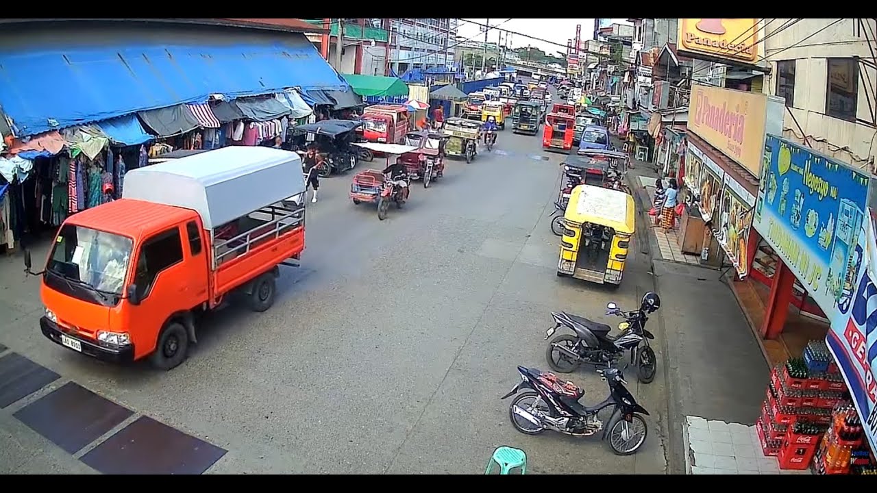 PHILIPPINES - Market area camera pre-live test , Agdao area, Davao City