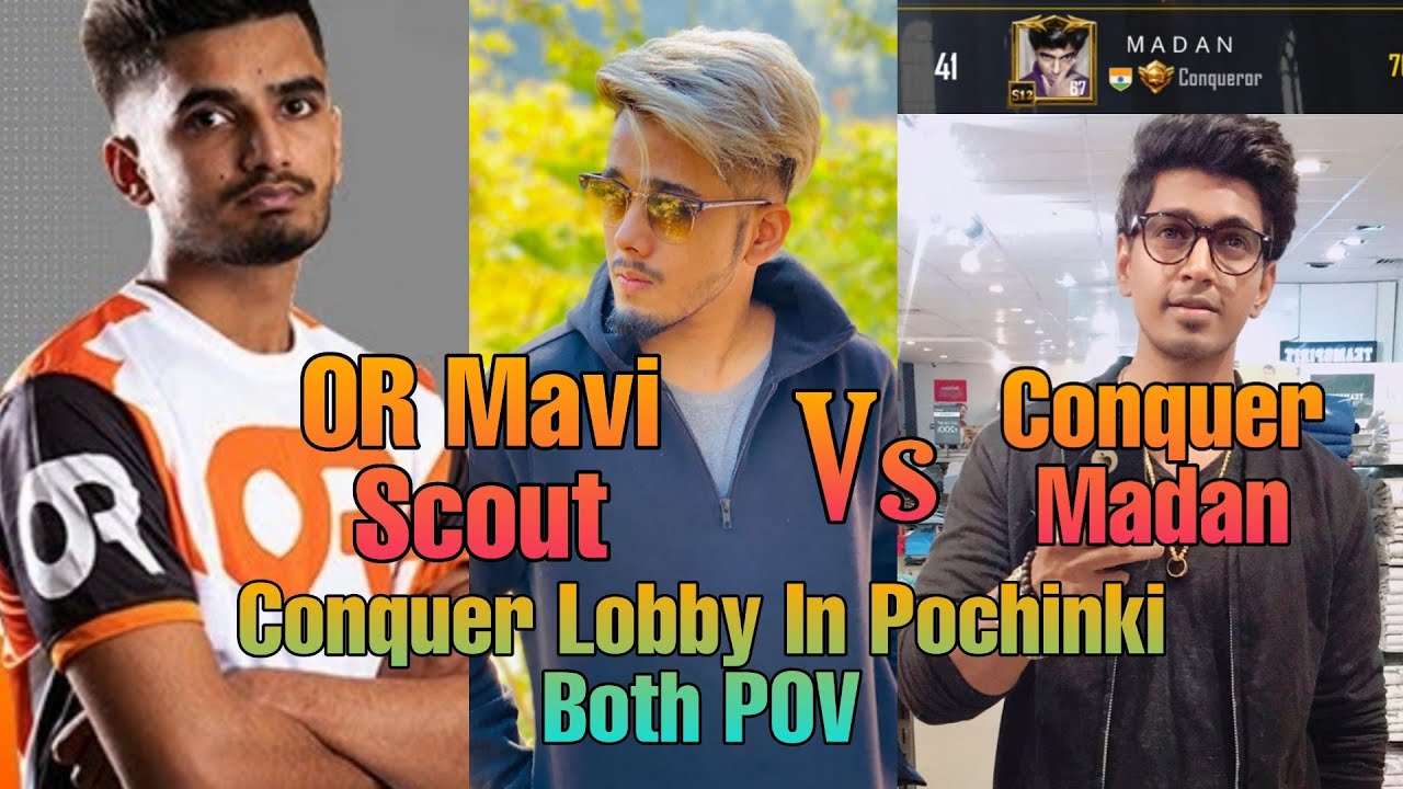 Conqueror MADAN Vs OR Mavi + Scout In Conqueror Lobby Pochinki | BGMI | Shaktimaan Gaming