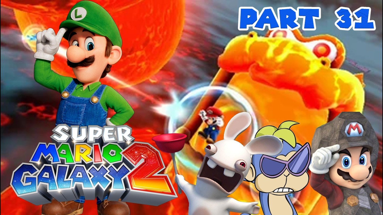 Lets Play Super Mario Galaxy 2 Part 31 Luigi und die Lava Galaxie!