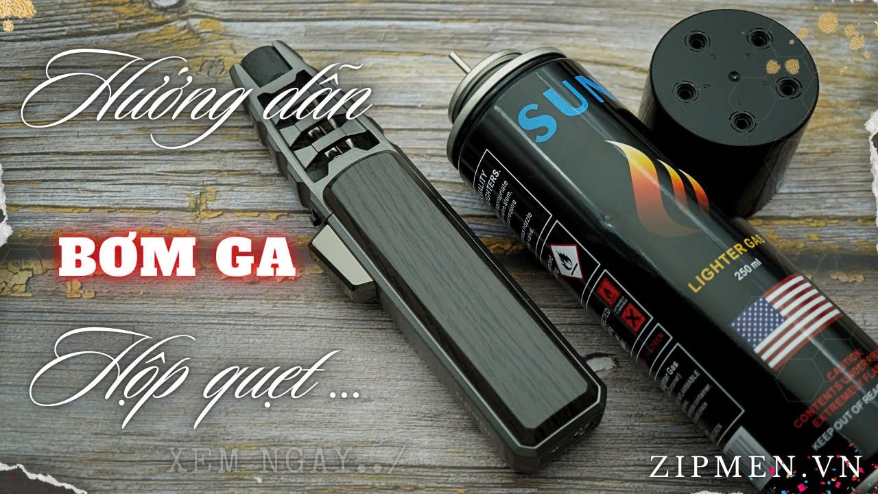 Hướng dẫn cách bơm ga cho tất cả các loại hộp quẹt khò gas | Cách bơm ga bật lửa đơn giản