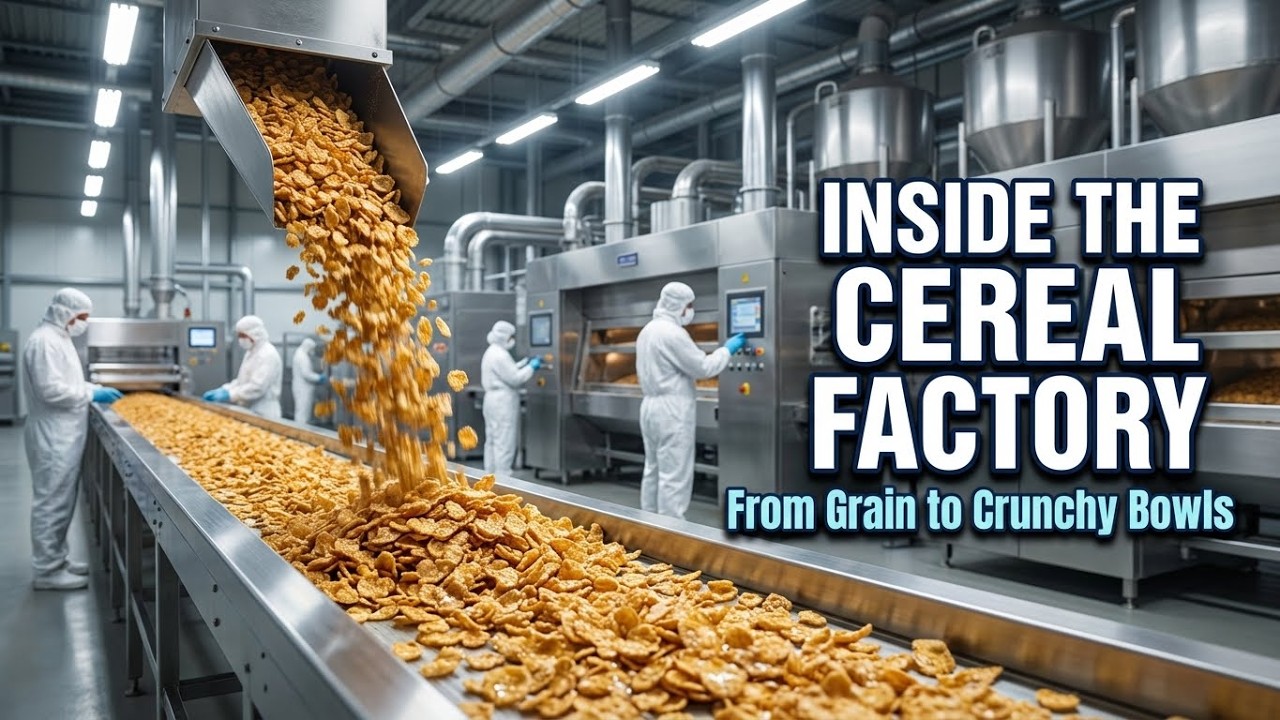 How Cereal Is Made — Inside the Factory (From Grain to Crunch)