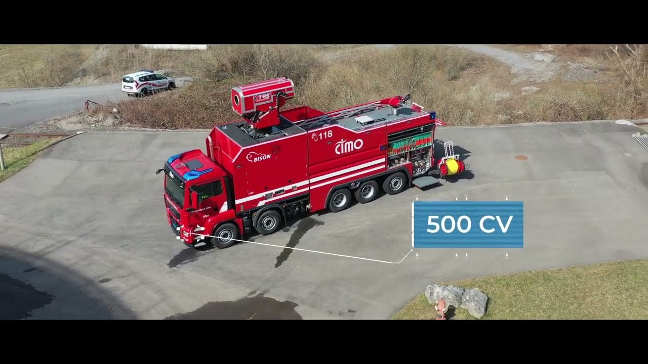 Grande puissance turbine - véhicule pompiers CIMO
