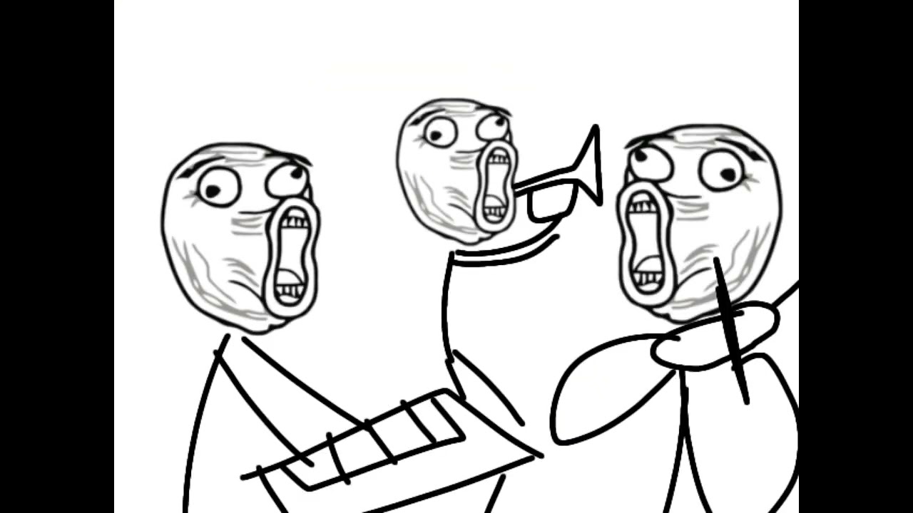 Bad Apple but it's a Rage Comic