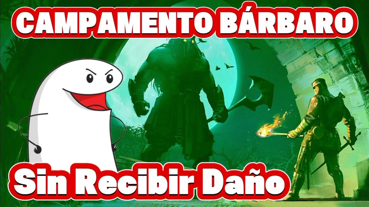 GRIM SOUL ✅Campamento Bárbaro Sin Recibir Daño😂 | GamePlay / En Español