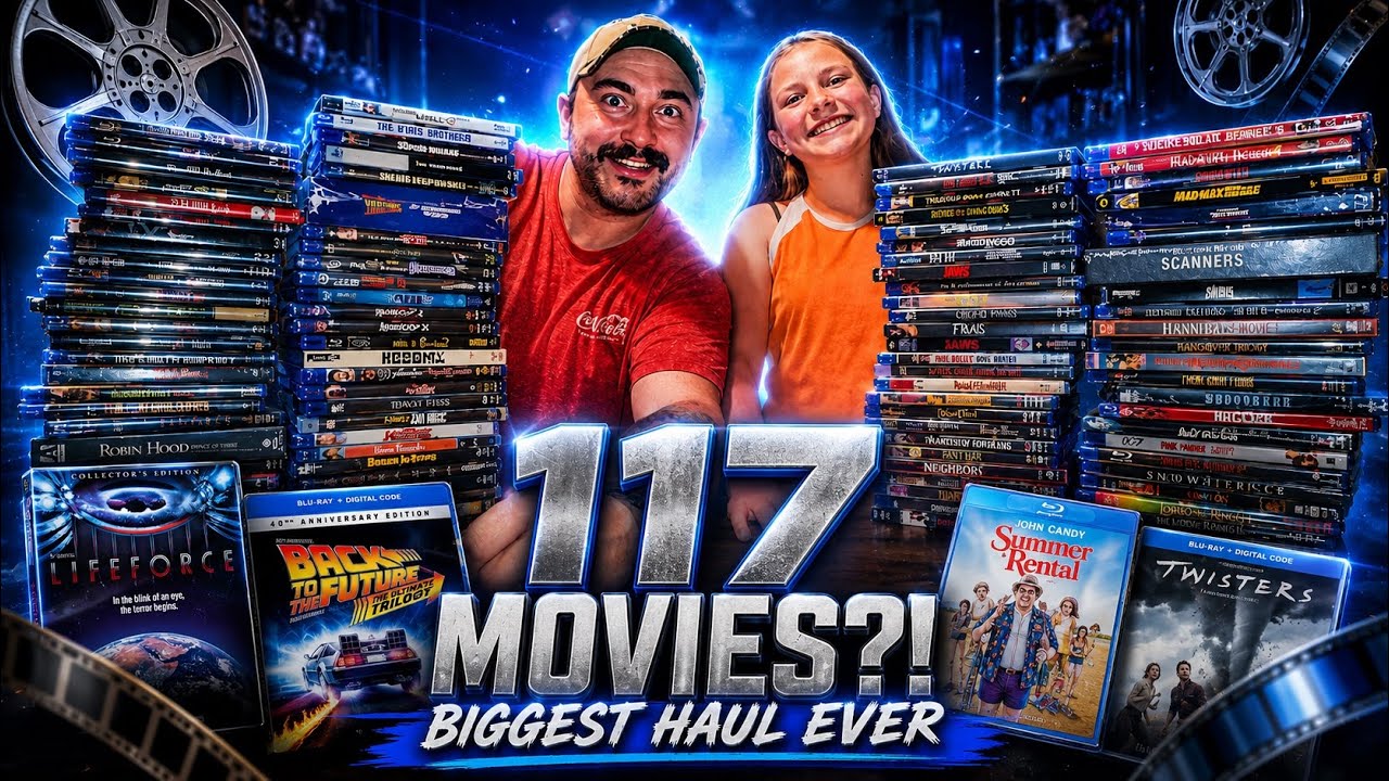 Mega Movie Haul! Over 100 Blu-rays & 4Ks in Just 10 Days (Father & Daughter Collection Update)