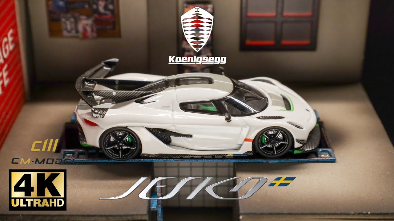 CM Model 1:64 - Jesko Attack Pearl White l Cinema Shot 4K Die-cast