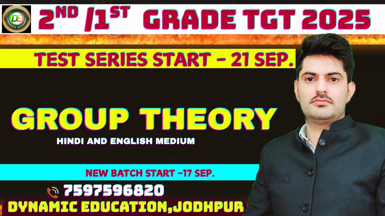 GROUP THEORY PART REACP /2PSC 2ND GRADE /1ST GRADE