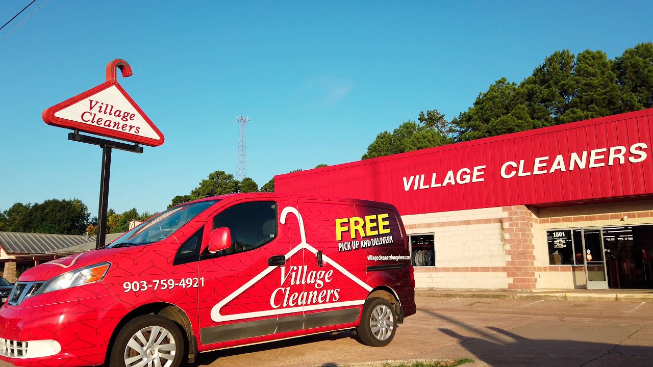 Door to door dry cleaning with free delivery by Village Cleaners