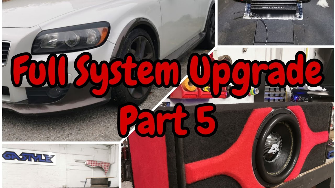 Volvo C30 2007 Full Custom Sound System Upgrade. VX 1000 PRO Amp Install, Sub Box Carpeting. Part 5.