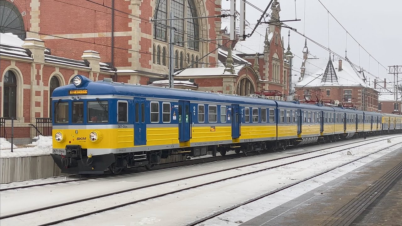 SKM Trójmiasto elektryczne zespoły trakcyjne EN57-1100 & EN71-014 odgłosy jazdy Gdańsk 2026