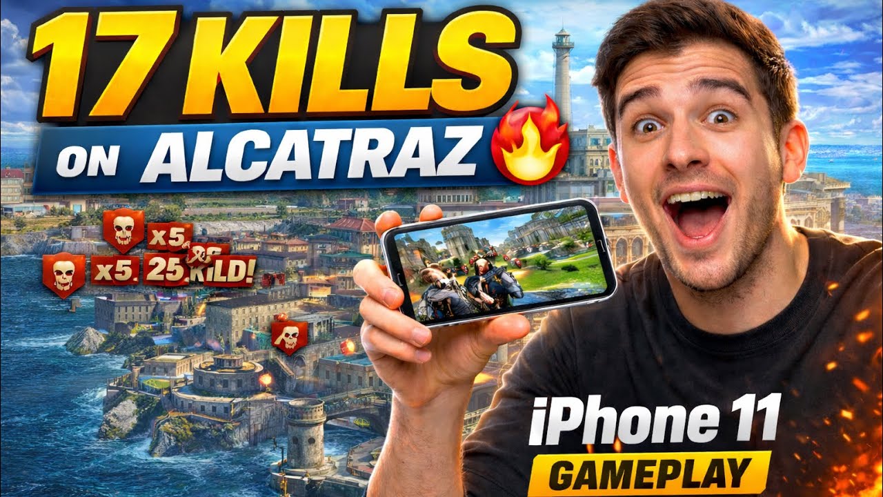 17 KILLS on Alcatraz 🔥 | iPhone 11 CODM Gameplay