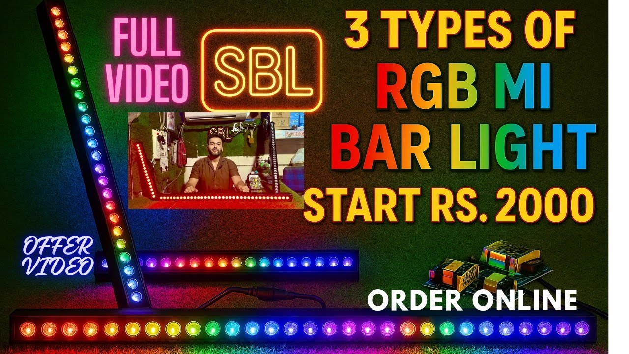 SBL 3 MODEL OF MI BAR @rs2000 RGB PIXEL LENS BATTEN LIGHT WALL WASHER LASER LIGHT | DJ Light