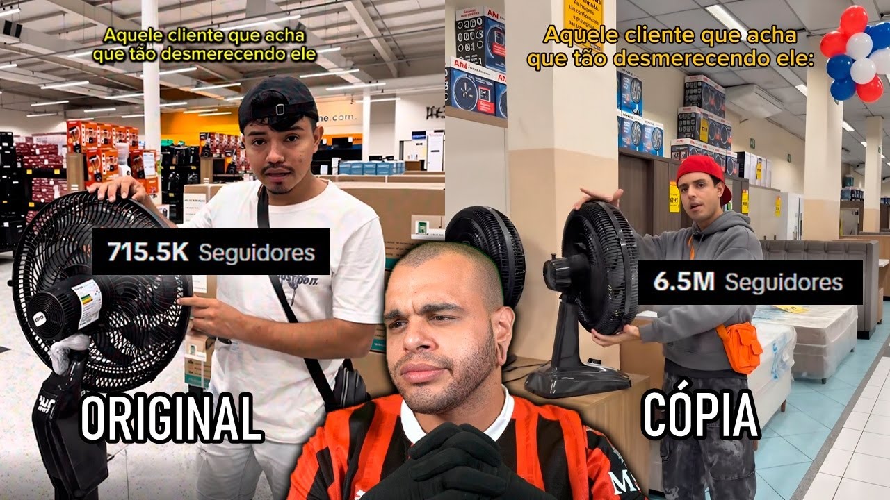 tiktokers famosos que copiaram humoristas pequenos