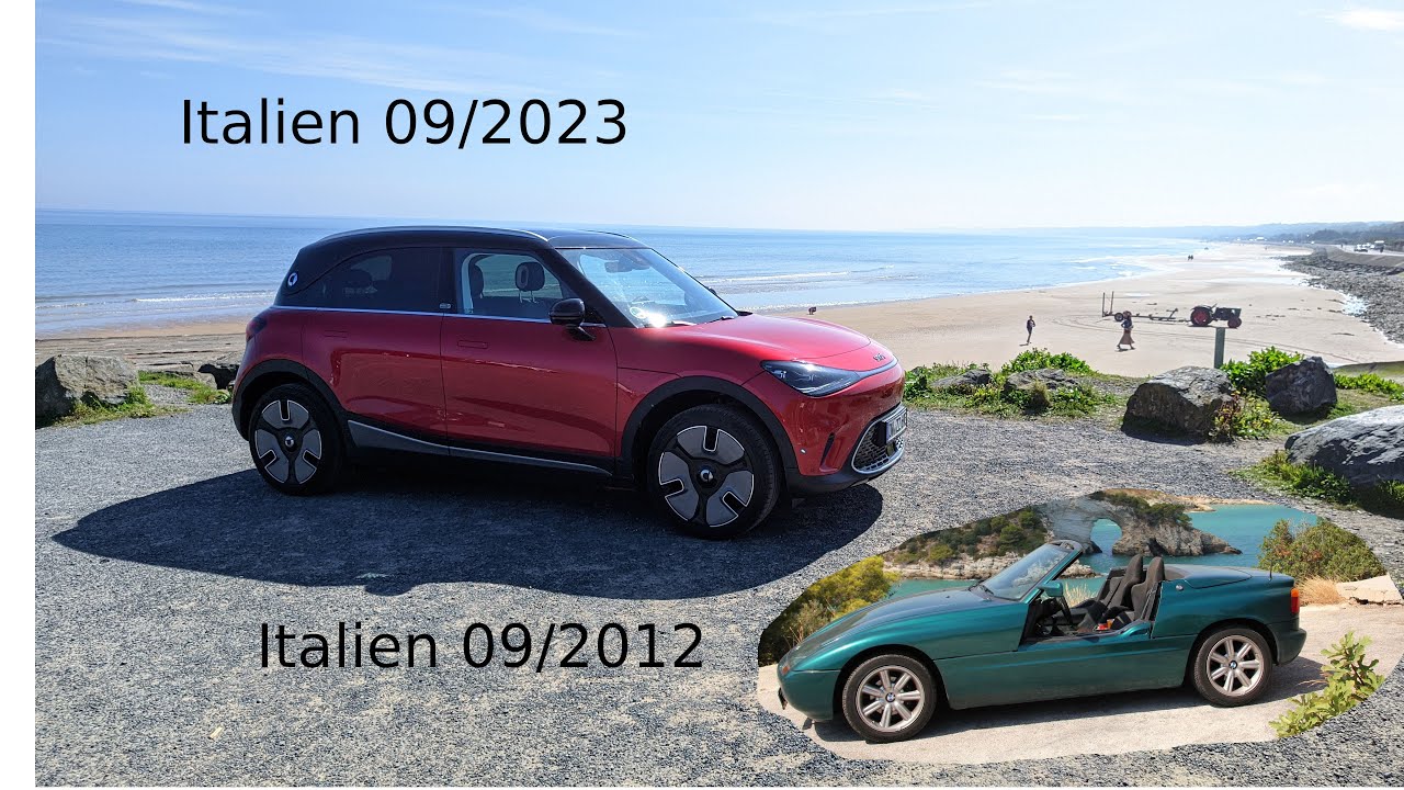 SMART #1, Teil 4, 3 Tage Rom , 6000 Km an der Italienischen Ostküste bis Sizilien und zurück.
