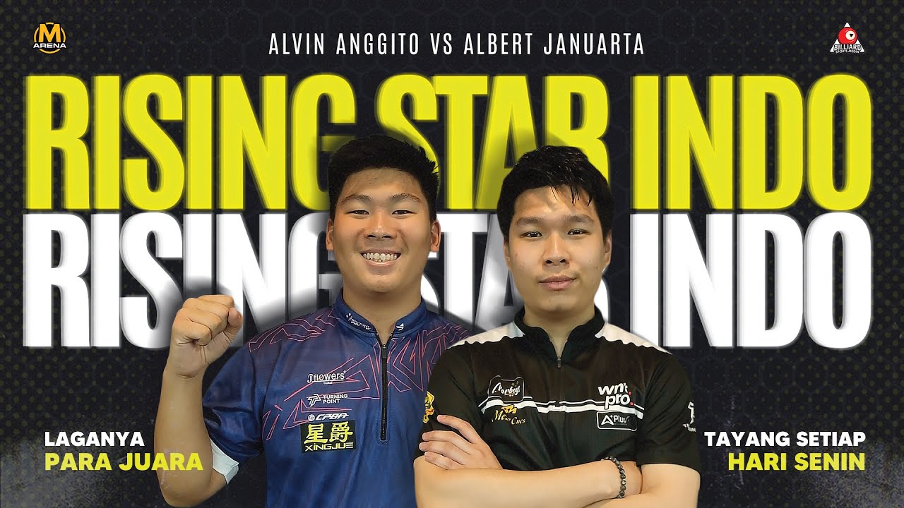 RISING STAR BILIAR INDONESIA !! Alvin Anggito Vs Albert Januarta | LAGANYA PARA JUARA - M ARENA