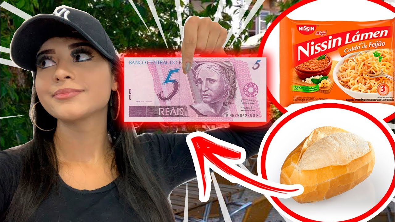 SOBREVIVENDO O DIA INTEIRO COM 5 REAIS - O MAIS DIFÍCIL